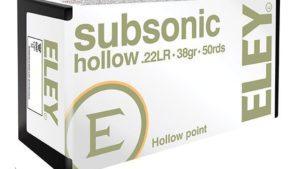 ELEY 22LR SUBSONIC HP 1040FPS
