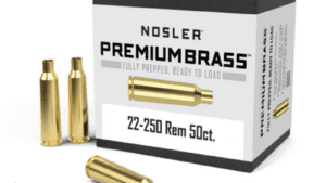 NOSLER CUSTOM BRASS 22-250 REM 50PK